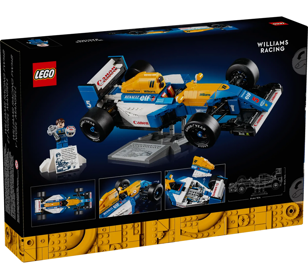 LEGO ICONS 10353 Williams Racing FW14B & Nigel Mansell