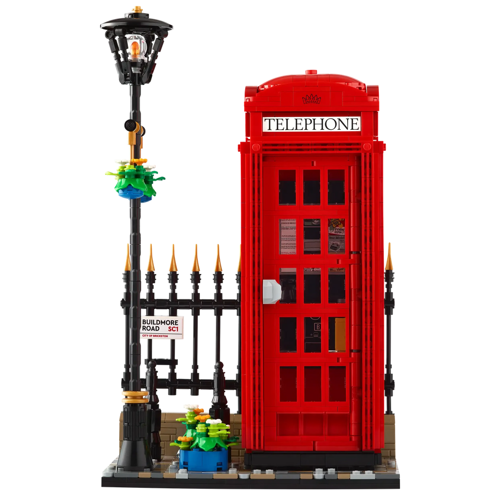 LEGO IDEAS 21347 Red London Telephone Box - TOYBOX Toy Shop