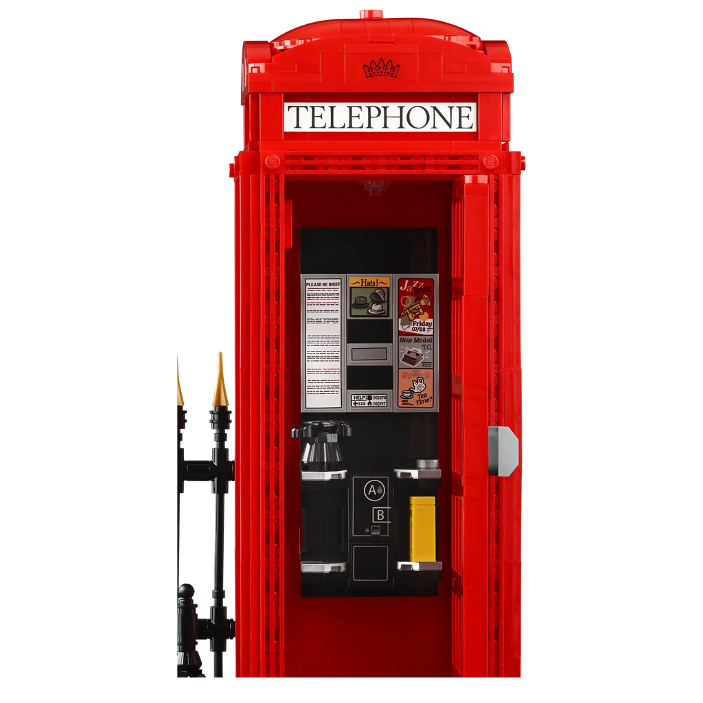 LEGO IDEAS 21347 Red London Telephone Box - TOYBOX Toy Shop