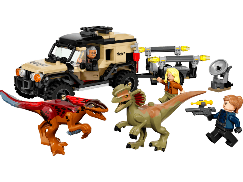 LEGO JURASSIC WORLD 76951 Pyroraptor and Dilophosaurus Transport
