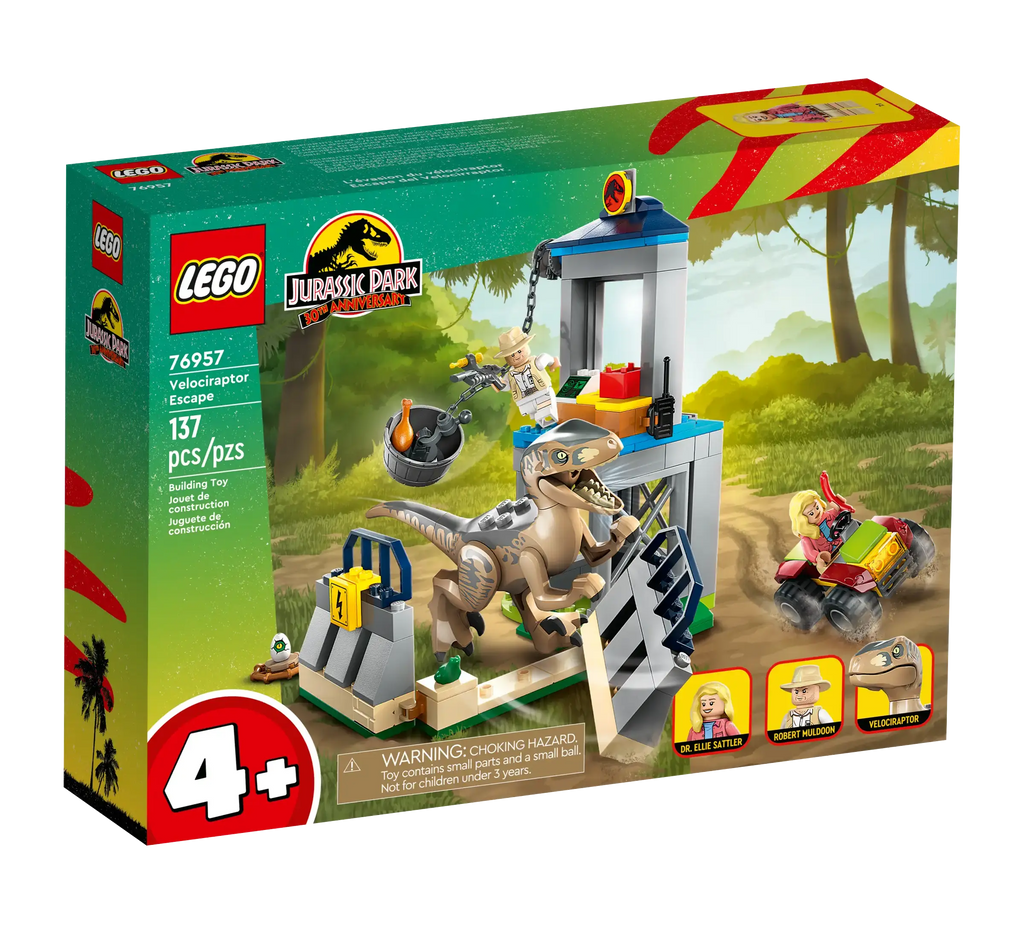 LEGO JURASSIC WORLD 76957 Velociraptor Escape - TOYBOX Toy Shop