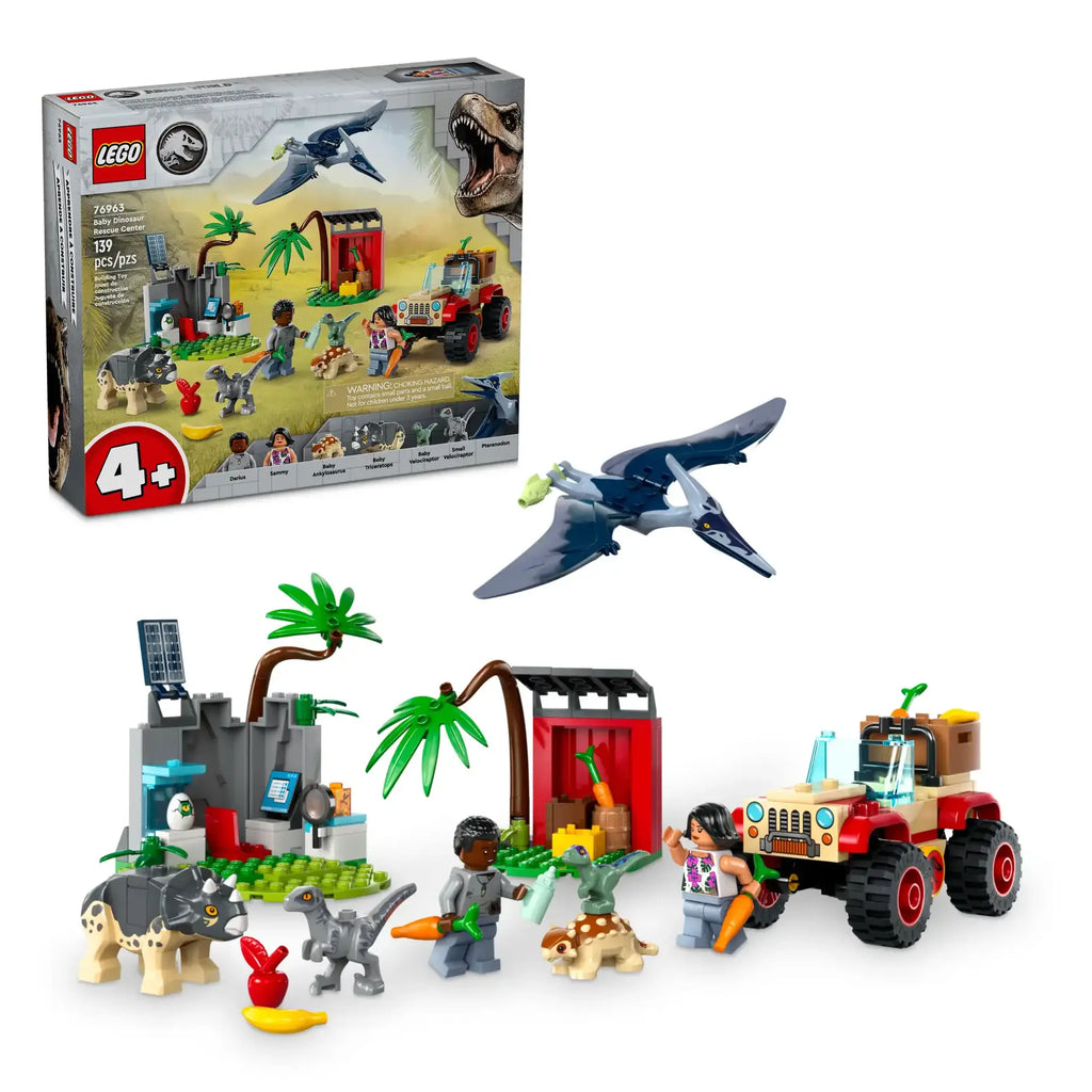 LEGO JURASSIC WORLD 76963 Baby Dinosaur Rescue Center - TOYBOX Toy Shop