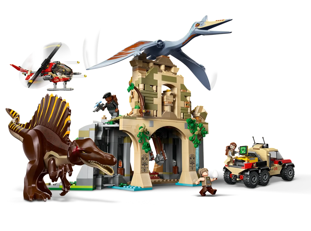 76976 LEGO Jurassic World 76976 Spinosaurus & Quetzalcoatlus Air Mission ...