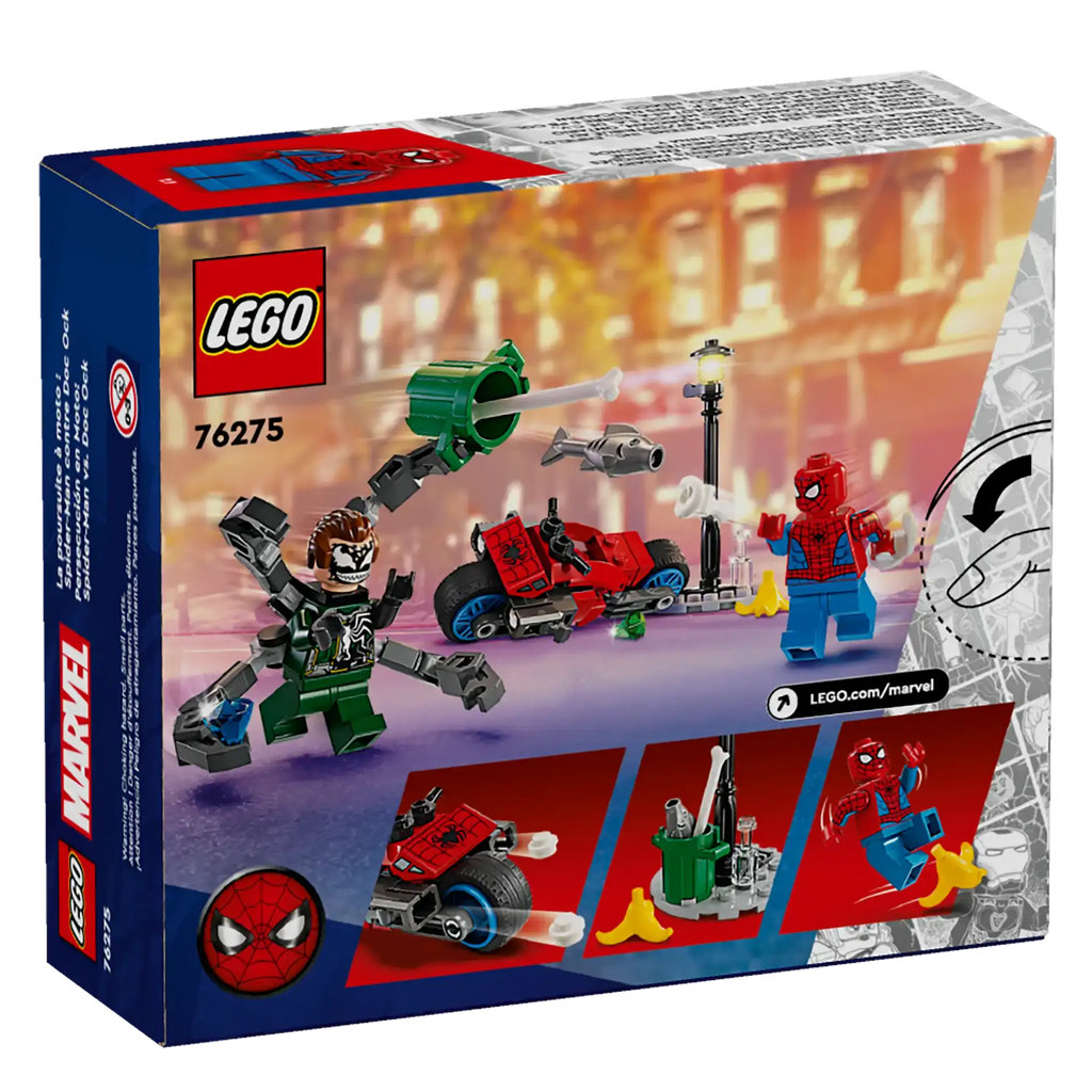 LEGO MARVEL 76275 Motorcycle Chase: Spider-Man vs. Doc Ock - TOYBOX Toy Shop