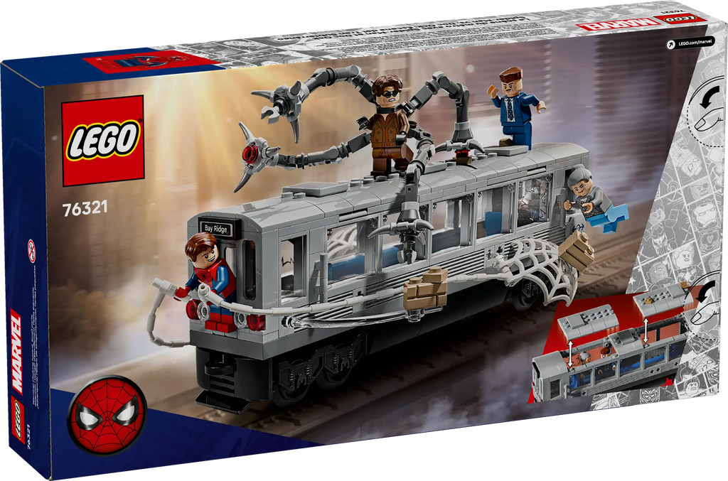 LEGO Marvel 76321 Spider-Man V. Doc Ock Subway Train Scene