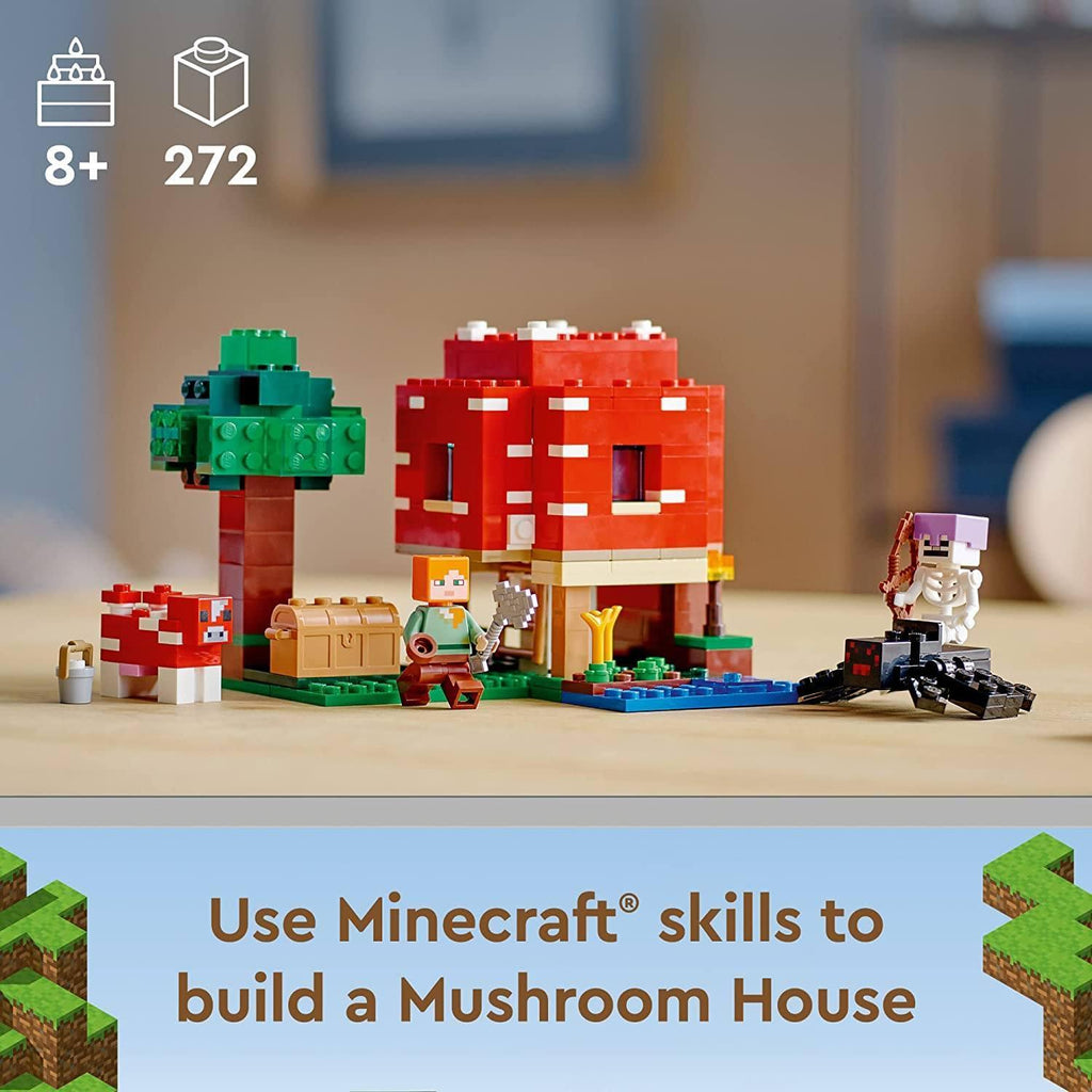 LEGO MINECRAFT 21179 - The Mushroom House - TOYBOX Toy Shop