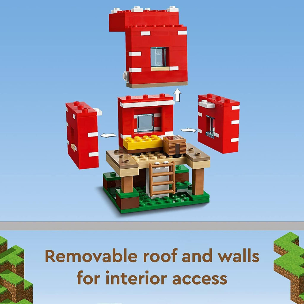 LEGO MINECRAFT 21179 - The Mushroom House - TOYBOX Toy Shop