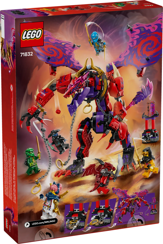 LEGO NINJAGO 71832 Thunderfang Dragon of Chaos