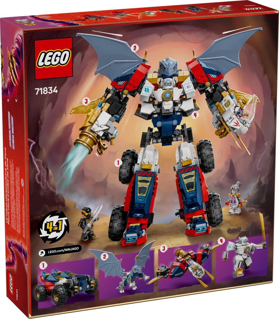 LEGO NINJAGO 71834 Zane's Ultra Combiner Mech