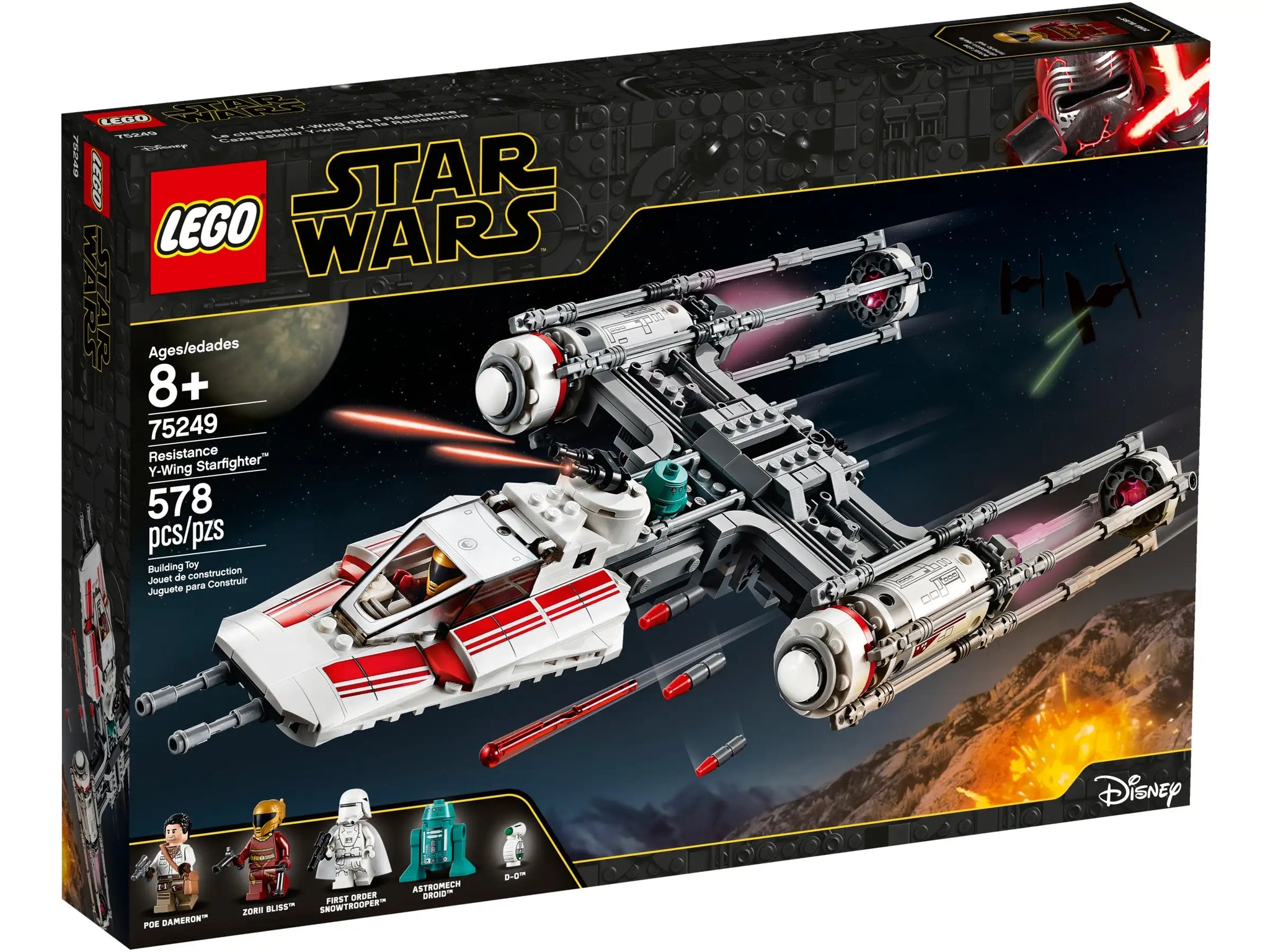 LEGO STAR WARS 75249 Resistance Y-Wing Starfighter – TOYBOX
