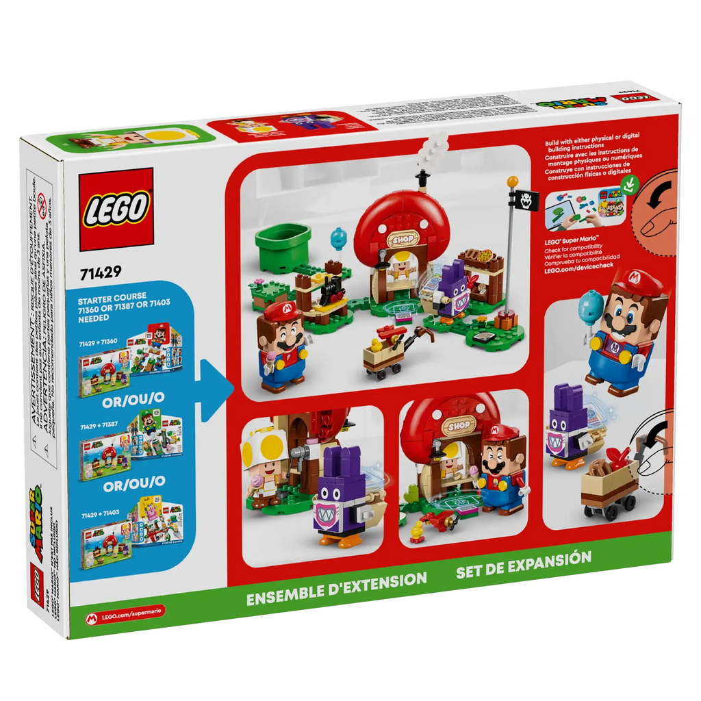 LEGO SUPER MARIO 71429 Nabbit at Toad's Shop Expansion Set - TOYBOX Toy Shop