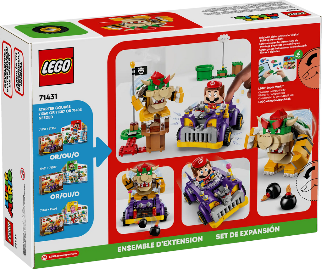 LEGO SUPER MARIO 71431 Bowser's Muscle Car Expansion Set - TOYBOX Toy Shop