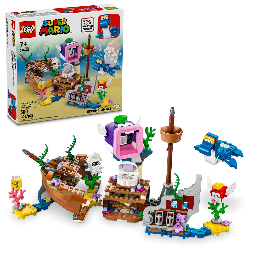 LEGO SUPER MARIO 71432 Dorrie's Sunken Shipwreck Adventure Expansion Set - TOYBOX Toy Shop