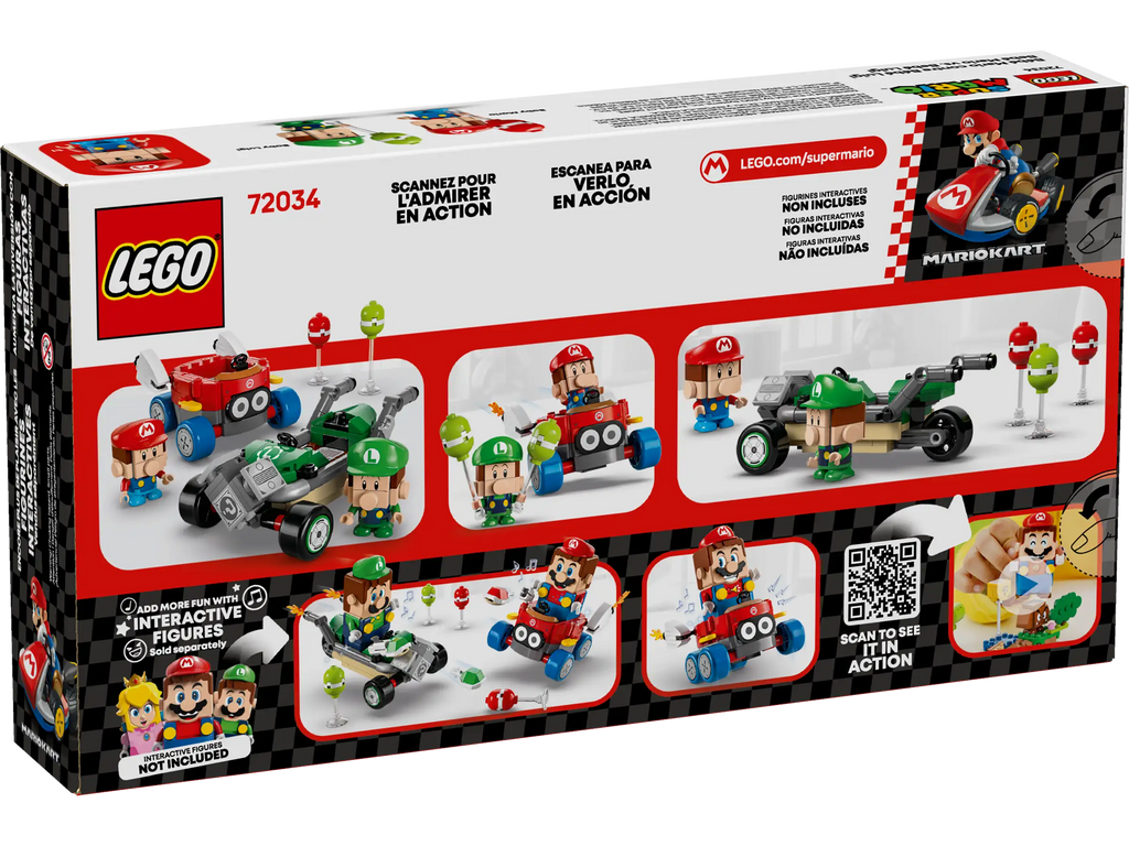 LEGO SUPER MARIO 72034 Mario Kart – Baby Mario vs. Baby Luigi - TOYBOX Toy Shop