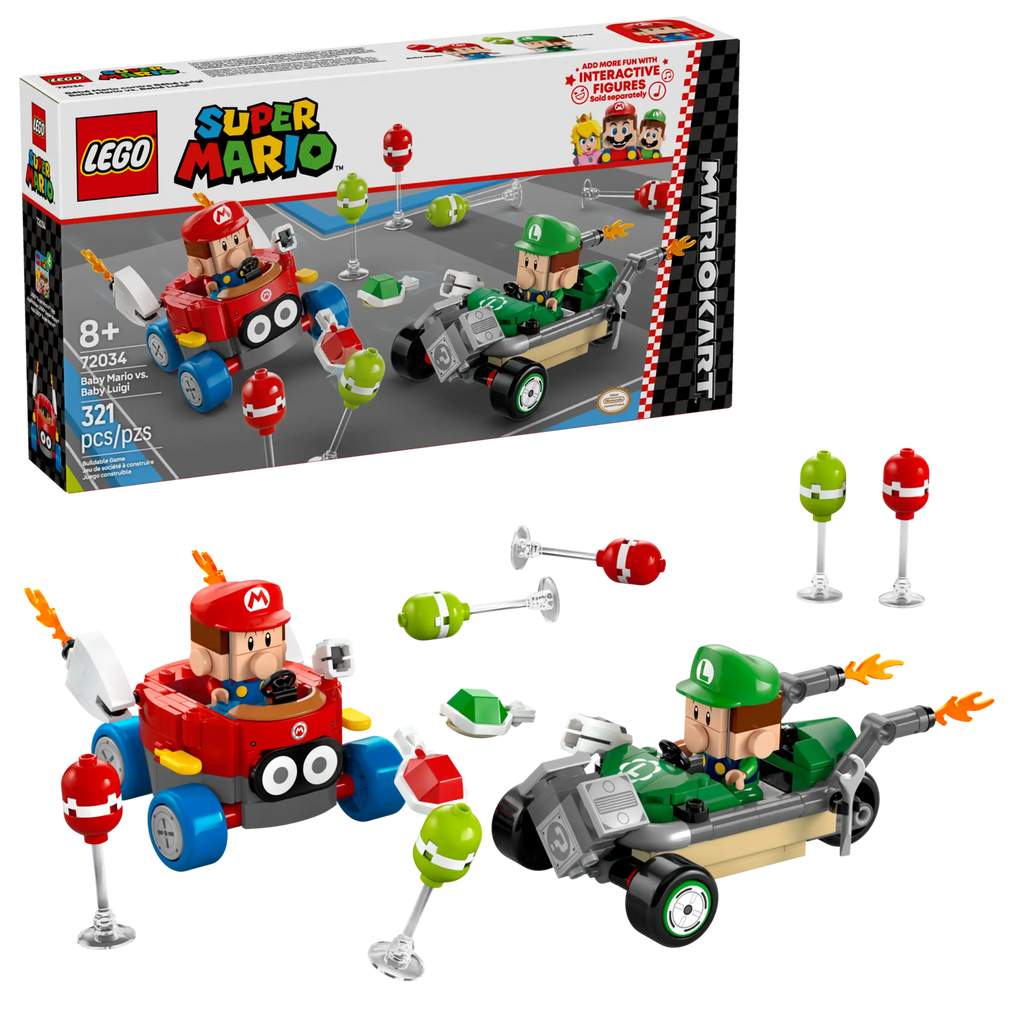 LEGO SUPER MARIO 72034 Mario Kart – Baby Mario vs. Baby Luigi - TOYBOX Toy Shop