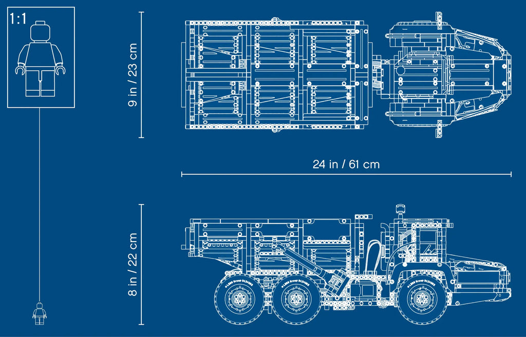 LEGO TECHNIC 6x6 Volvo Articulated Haulier 42114 - TOYBOX Toy Shop