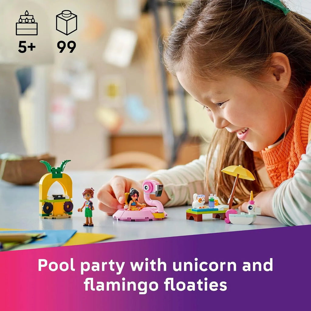 LEGO Friends 42658 Unicorn & Flamingo Pool Party