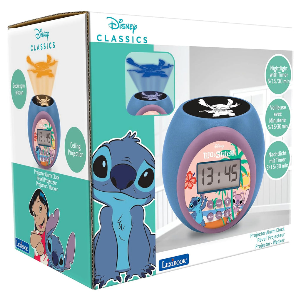 Disney Stitch Projector Alarm Clock - TOYBOX Toy Shop