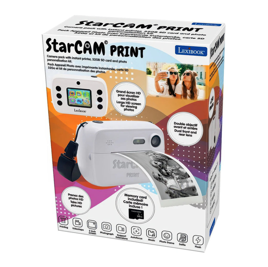Lexibook Kids Instant Camera StarCAM with Printer - TOYBOX Toy Shop