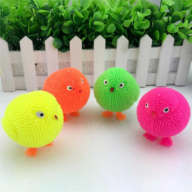 Light Up Squidgy Puffer Chicken 7cm - TOYBOX Toy Shop