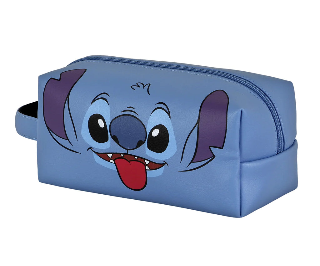LILO AND STITCH Blue Plus Brick Toiletry Bag - Face - TOYBOX Toy Shop
