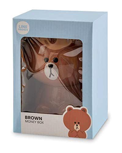 Line Friends 3D Ceramic Money Box - Brown - TOYBOX Toy Shop