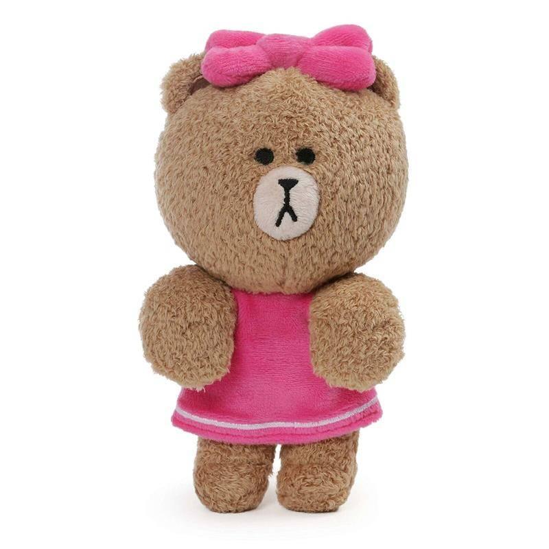 Line Friends Choco Seated Plush 15 cm Bear - TOYBOX Toy Shop