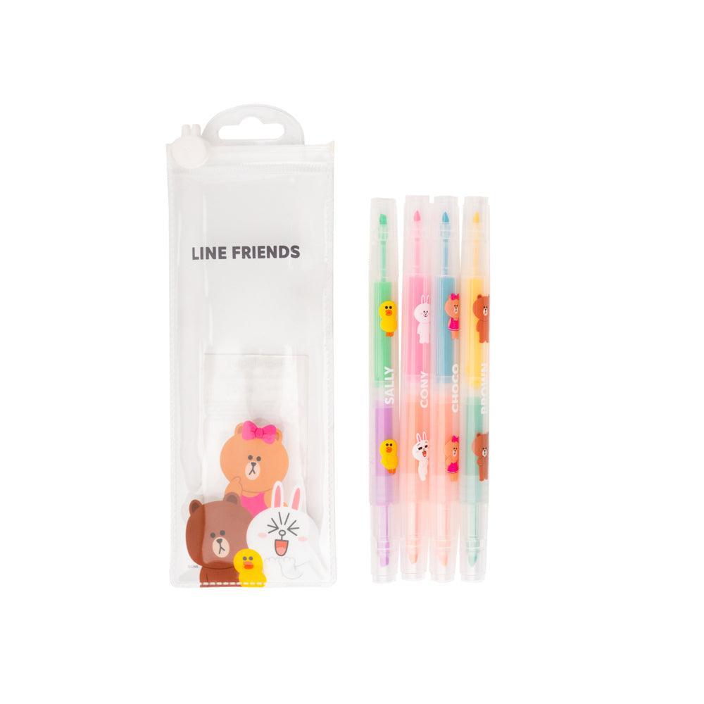 Line Friends Double-Sided Highlighters Set - TOYBOX Toy Shop