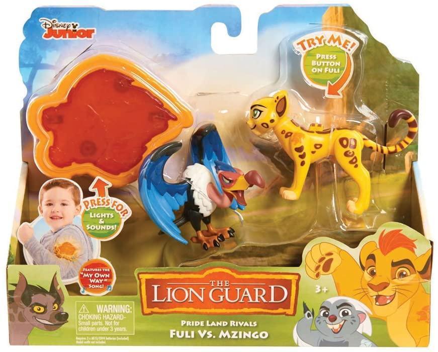 Lion Guard Action Figure Pack with Arm Band Fuli vs Mzingo