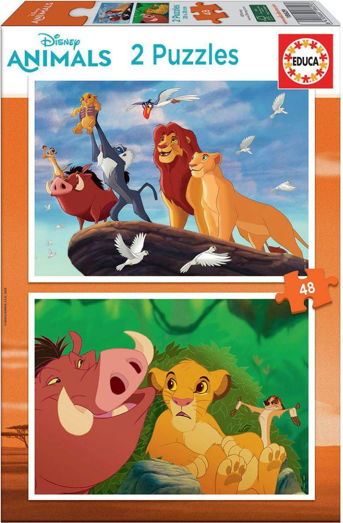 Lion King 2 x 48 Puzzle - TOYBOX Toy Shop
