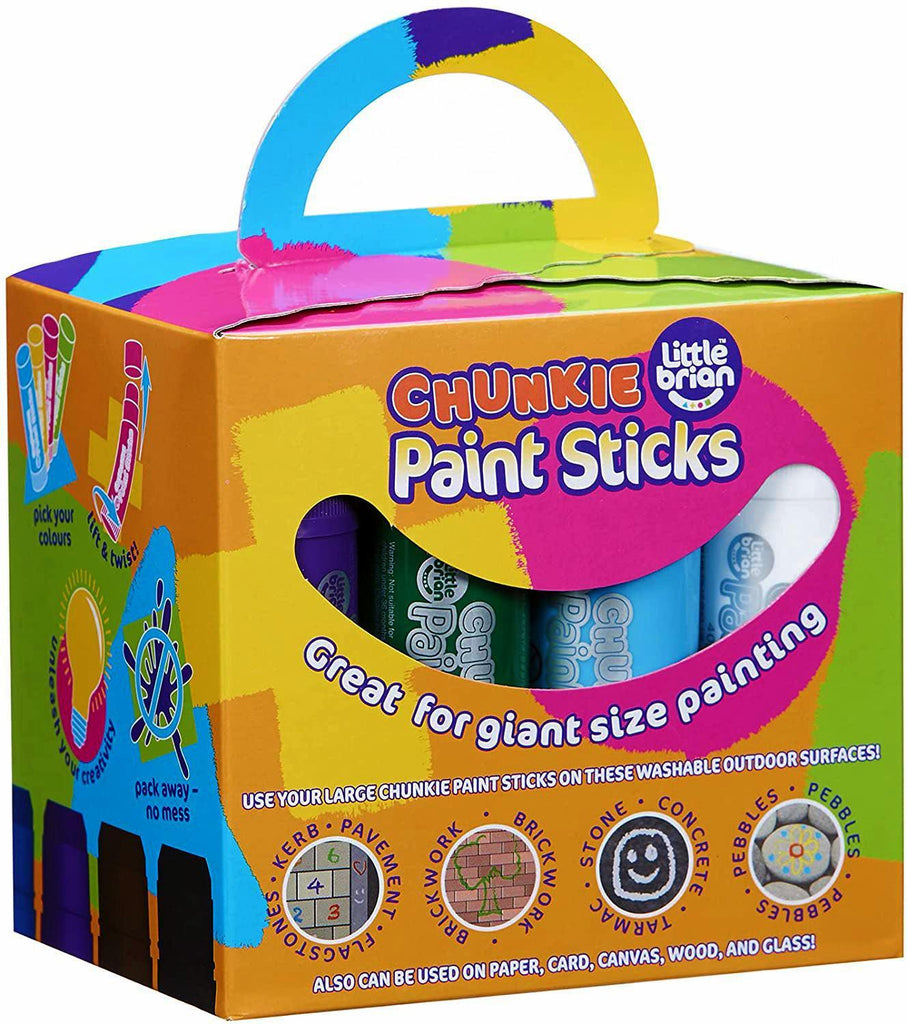 Little Brian Chunkie Paint Sticks - 12 Assorted Colours - TOYBOX