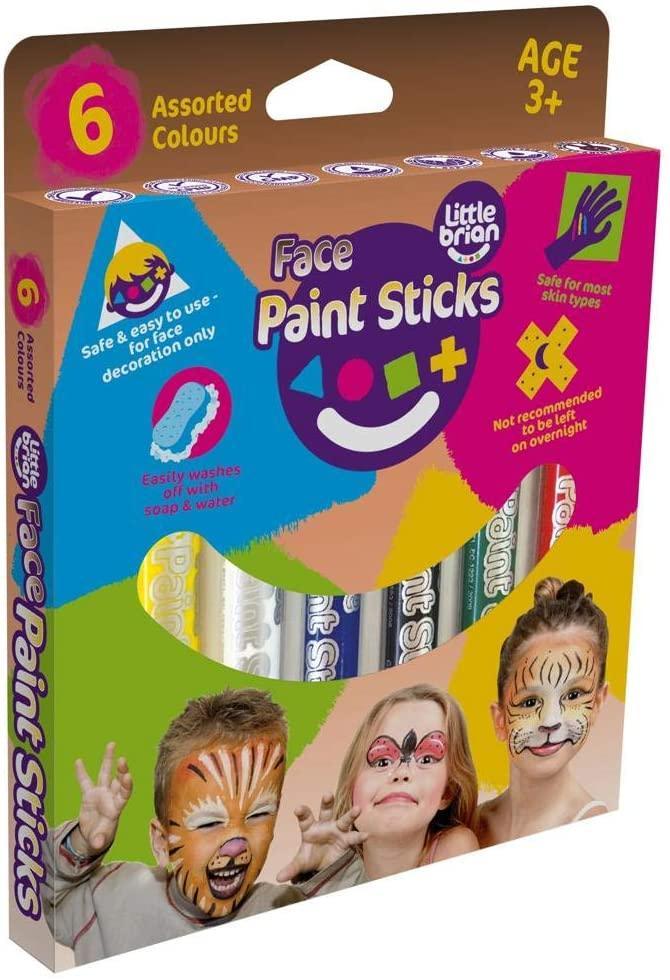 Little Brian Face Paint Sticks 6 Pack - TOYBOX Toy Shop
