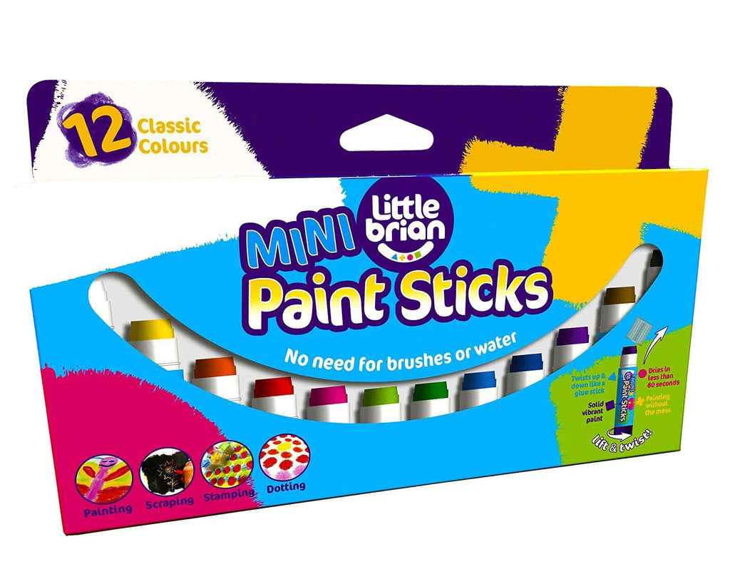 Little Brian Mini Paint Sticks 12 Pack - TOYBOX