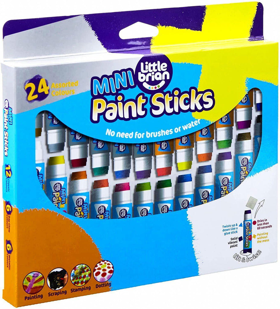 Little Brian Mini Paint Sticks 24 Pack - TOYBOX Toy Shop