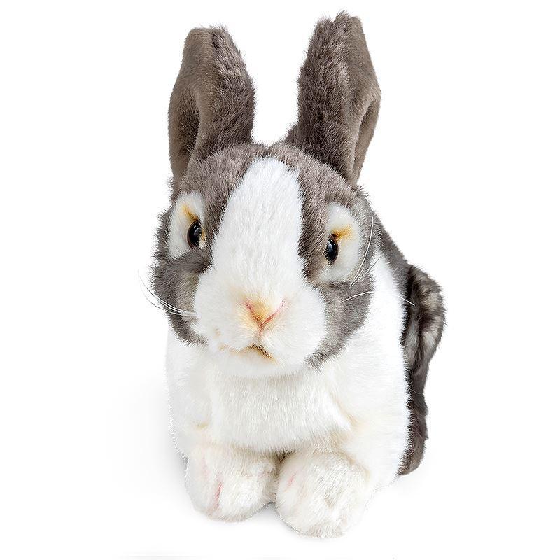 Living Nature 20cm Pet Rabbit Grey Soft Toy - TOYBOX Toy Shop