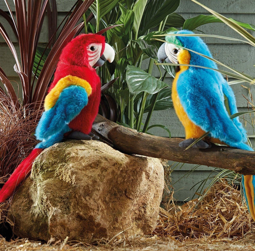 LIVING NATURE AN470 Blue Macaw Soft Toy - TOYBOX Toy Shop