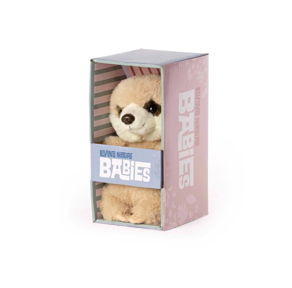 LIVING NATURE AN574 Babies Meerkat Pup 17cm Soft Toy - TOYBOX Toy Shop