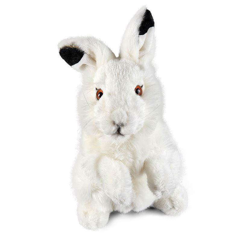 LIVING NATURE Arctic Hare Plush 30cm - TOYBOX