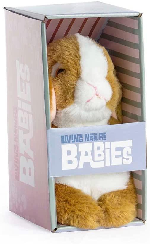 LIVING NATURE Babies Brown Bunny 17cm Soft Toy - TOYBOX Toy Shop