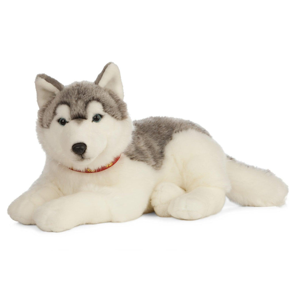 LIVING NATURE Giant 60cm Husky Dog Soft Toy - TOYBOX Toy Shop