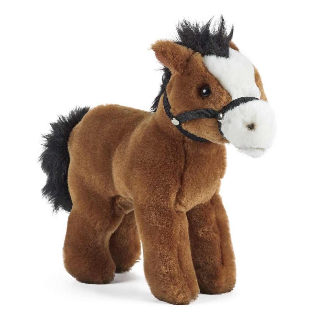LIVING NATURE Horse with Bridle 23cm Soft Toy - TOYBOX Toy Shop