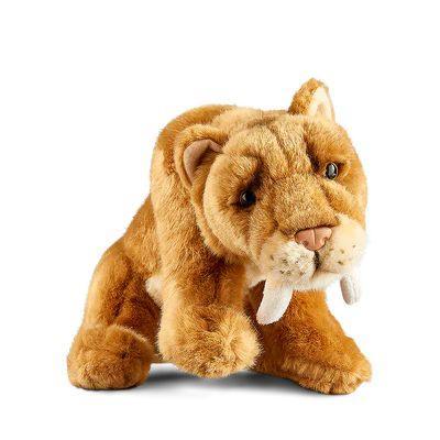 LIVING NATURE Sabre Toothed Tiger 29cm Plush - TOYBOX Toy Shop