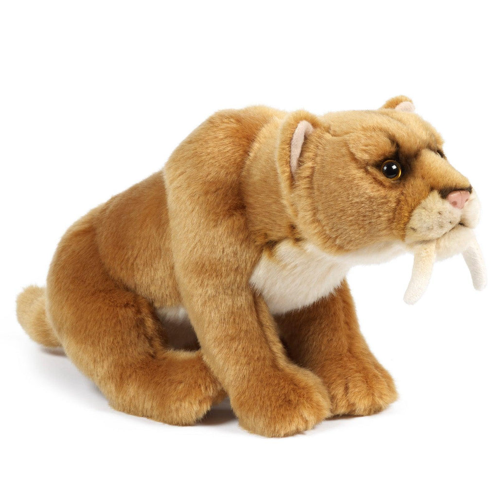 LIVING NATURE Sabre Toothed Tiger 29cm Plush - TOYBOX Toy Shop