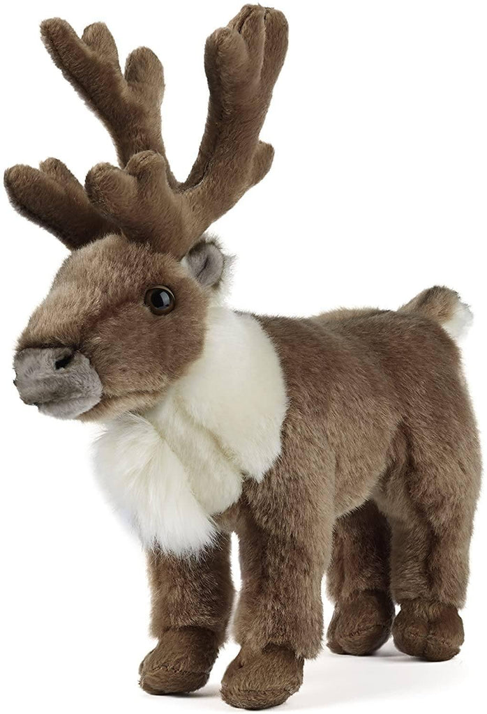 LIVING NATURE Standing Reindeer 23cm Soft Toy - TOYBOX Toy Shop