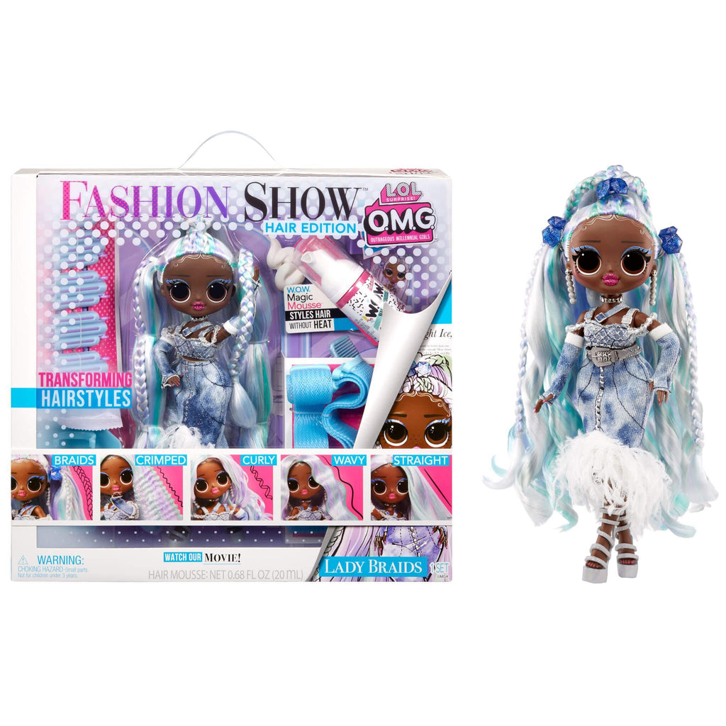 LOL Surprise OMG Fashion Show Hair Edition Lady Braids - TOYBOX Toy Shop