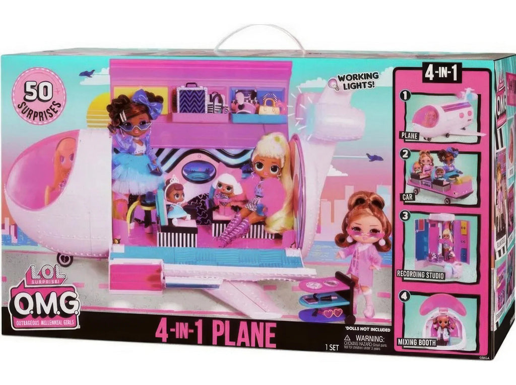 L.O.L. Surprise! OMG 4 in 1 Plane Playset - TOYBOX Toy Shop