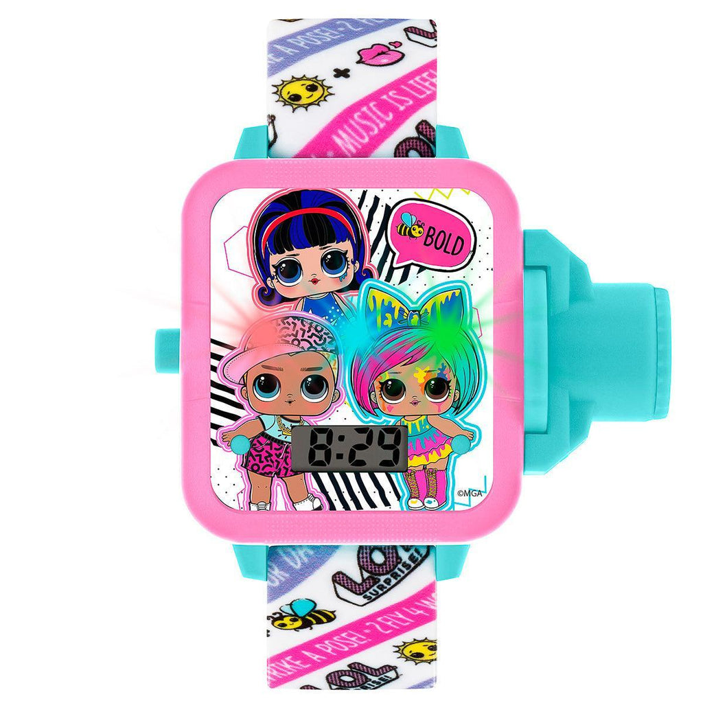 LOL Surprise Pink & White Strap Projection Watch - TOYBOX