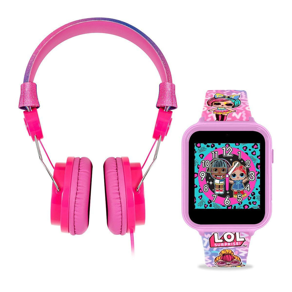 LOL Surprise Purple Silicone Strap Watch Set with Headphone - TOYBOX Toy Shop