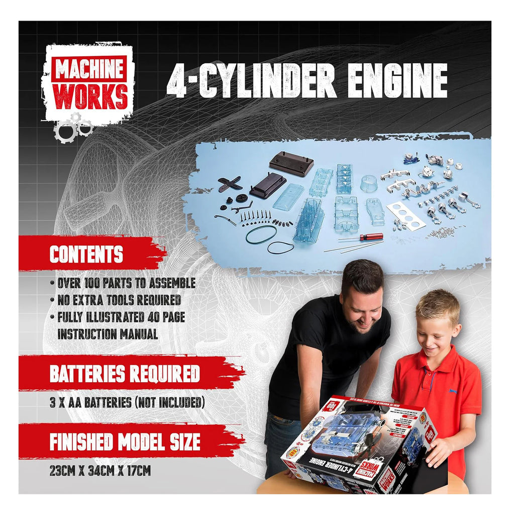 Machine Works Combustion Engine Building Kit - TOYBOX Toy Shop