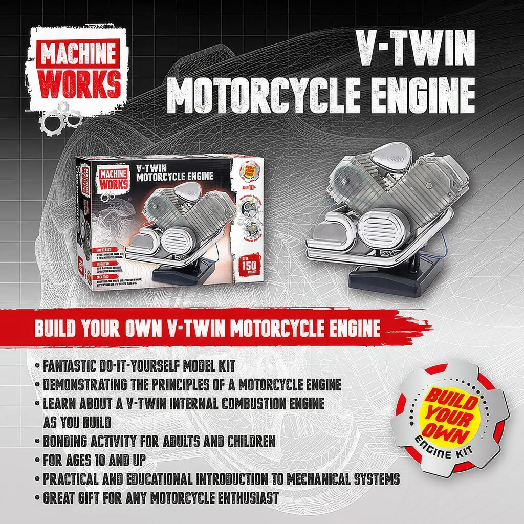 Machine Works V-Twin Motorcycle Engine - TOYBOX Toy Shop